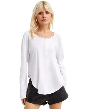 One Teaspoon Long Sleeve Tops - Bianco