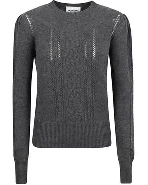 Isabel Marant Round-Neck Knitwear - Gris