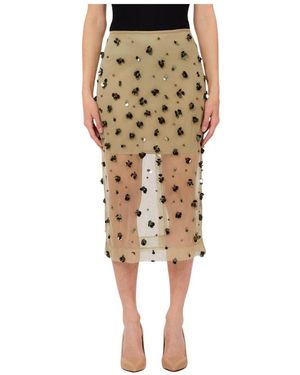 Liu Jo Midi Skirts - Natural