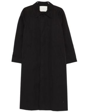 DUNST Jassen ,Zwart ,Katoen Verfijnde Mac Coat