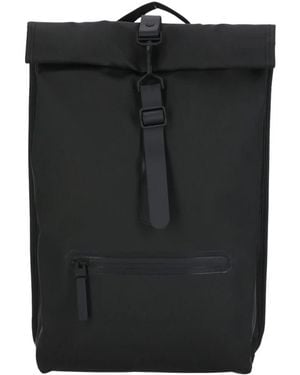 Rains Rolltop Rucksack - Schwarz