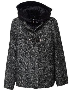 Fay Tweed Jackets - Black