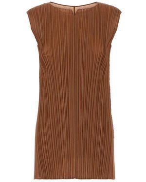Issey Miyake Short Dresses - Brown