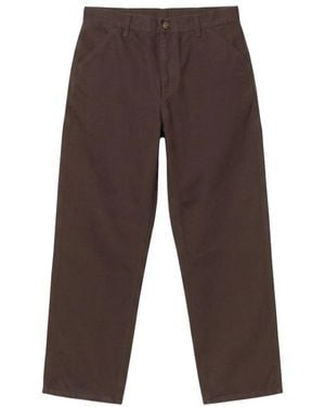 Carhartt Broeken ,Bruin ,Katoen Single Knee Pant