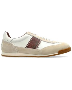 Etro Schoenen ,Leer Logo Sneakers - Wit