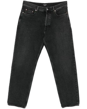Saint Laurent Zwarte Katoenen Klassieke Jeans