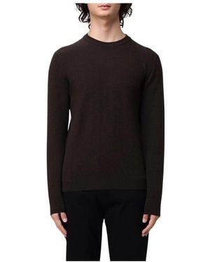 Brooksfield Round-Neck Knitwear - Nero