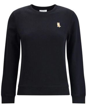 Maison Kitsuné Lady Fox Geborduurde Sweater - Zwart