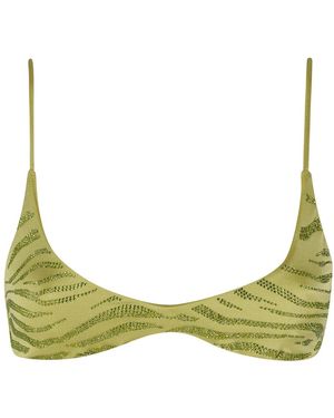 MC2 Saint Barth Badmode ,Groen ,Paloma Deep Scoop Bralette Top