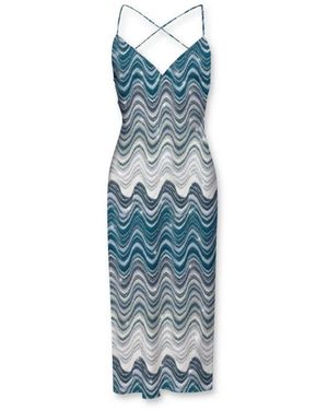 Mc2 Saint Barth Midi Dresses - Blue