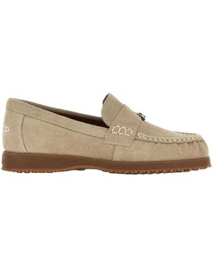 Hogan Schoenen ,Leer Traditionele Moccasin - Naturel