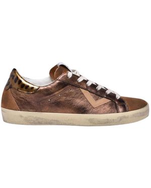 4b12 Schoenen ,Bruin ,Leer Suprime Sneaker
