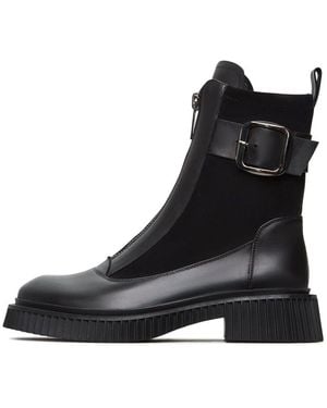 CESARE GASPARI Chunky Sole Ankle Boots Ciara - Schwarz