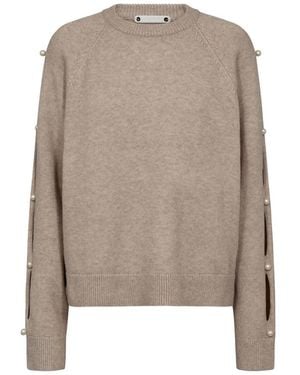co'couture Round-Neck Knitwear - Marron