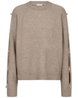 co'couture Truien & Vesten ,Bruin ,Sweatshirts