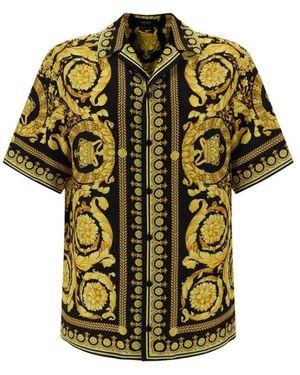Versace Short Sleeve Shirts - Vert