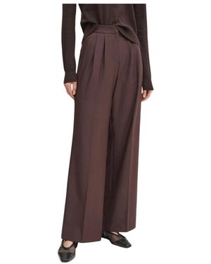 2nd Day Wide Trousers - Marron