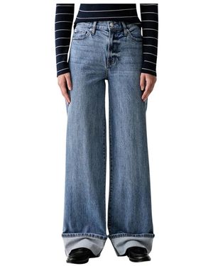 DKNY Wide Jeans - Bleu