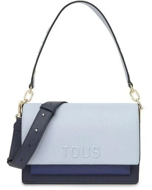 Tous Audree Saffiano Umhängetasche - Blau