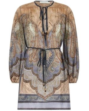 Zimmermann Short Dresses - Natural