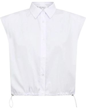 co'couture Overhemden ,Wit ,Katoen Kellise Kant Blouse