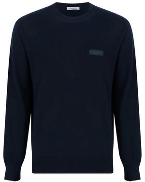 Givenchy Truien & Vesten ,Blauw ,Wol Wool Crewneck Sweater