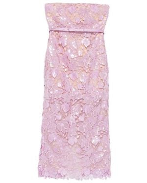 retroféte Kleedjes ,Paars ,Polyester Rowena Lace Dress - Roze