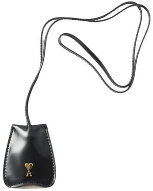 Ami Paris Cross Body Bags - Black