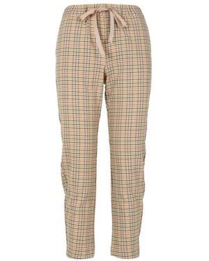 Semicouture Cropped Pants - Natural