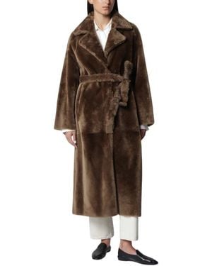 Arma Rien Reversible Shearling Coat - Braun