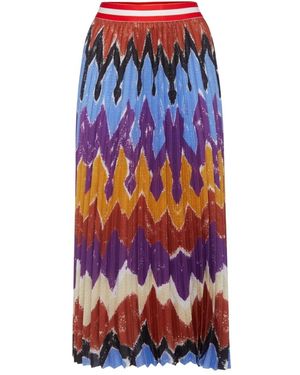 Stella Jean Midi Skirts - Blauw