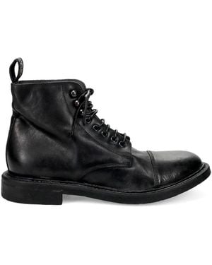 Moma Lace-Up Boots - Black