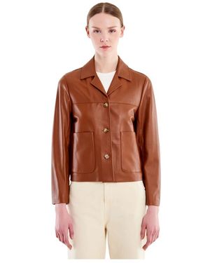 ViCOLO Leather Jackets - Brown