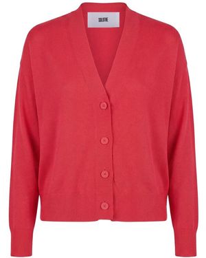 SOLOTRE Cardigans - Red