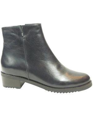 Everybody Schoenen ,Blauw ,Leer Belport Enkellaarsjes - Grijs