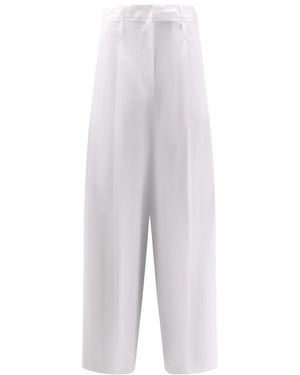 Alysi Cropped Trousers - White