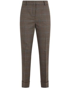 Slowear Broeken ,Bruin ,Katoen Tapered Broek Van Katoen - Grijs