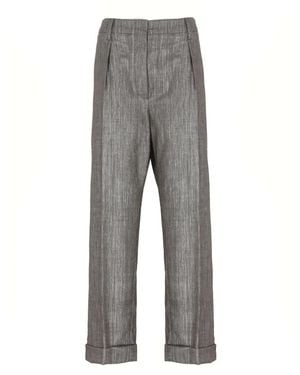 Brunello Cucinelli Straight Trousers - Gris