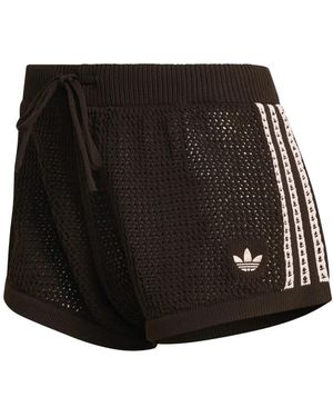 adidas Crochet Shorts - Zwart