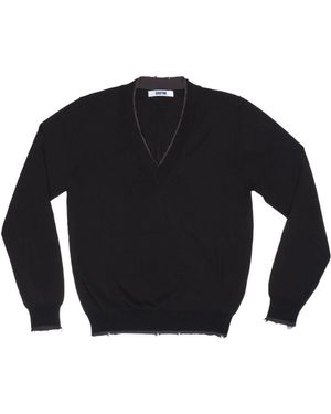Grifoni Stylishe Hoodies Mit Einzigartigem Ausschnitt - Schwarz