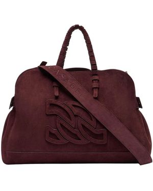 Casadei Park Avenue Velours Tas - Paars