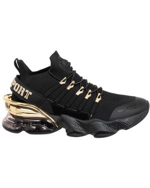 Philipp Plein Gen.X.04 Sneakers, Einfarbiges Muster, Schnürverschluss - Schwarz
