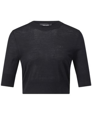 DSquared² Round-Neck Knitwear - Blue