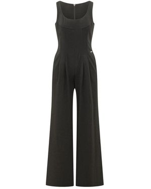 Calvin Klein Ärmelloser Jumpsuit - Schwarz