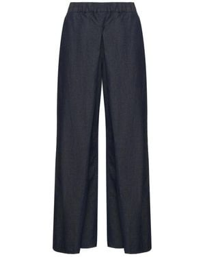 ARMANI EXCHANGE Wide Trousers - Blue