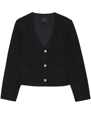 Anine Bing Truien & Vesten ,Zwart ,Nylon Anitta Jacket