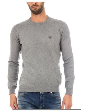 Armani Jeans Round-Neck Knitwear - Grey