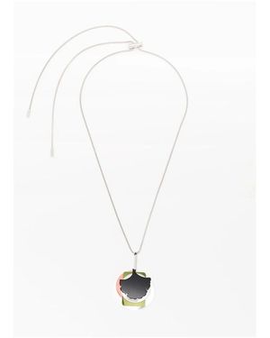 Plan C Ginkgo Biloba Coulisse Halskette - Weiß