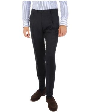 BERWICK  1707 Dunkelblaue Hose - Schwarz