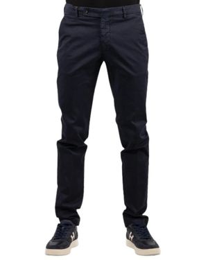 BERWICK 1707 Slim-Fit Trousers - Blue